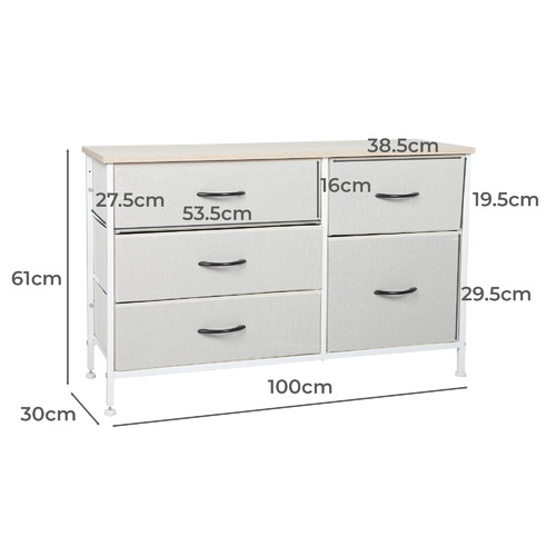 Pard 5 Drawer Dresser