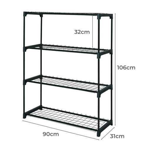 Oakleigh Home Green 4 Tier Steel Pot Plant Stands | Temple & Webster