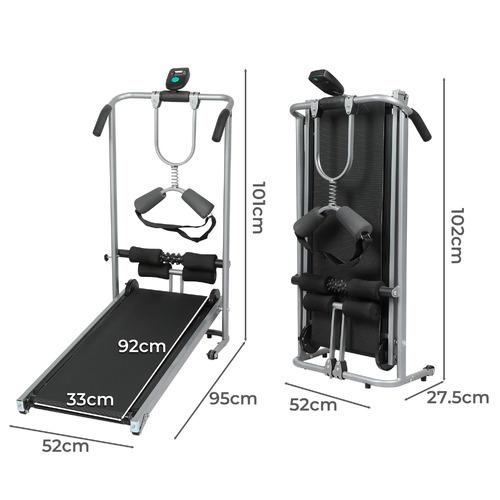 Oakleigh Home Steven MultiFunctional Manual Treadmill Temple & ster