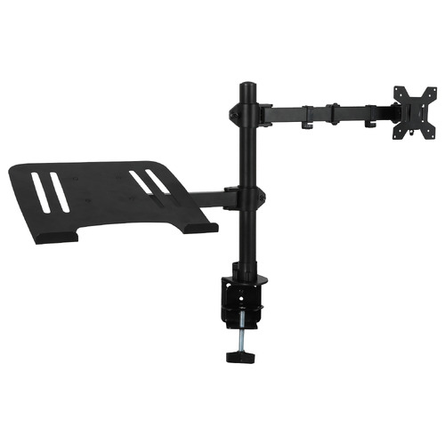 Adjustable Dual Monitor Arm Stand Laptop Tray