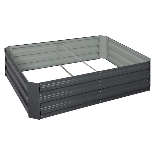 Oakleigh Home Dark Grey Aden Galvanised Steel Garden Beds | Temple ...