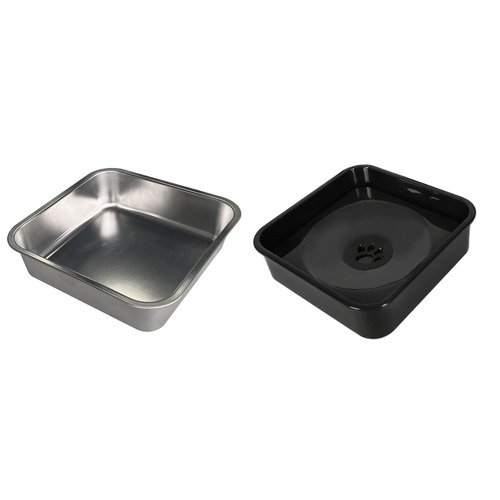 3 Piece Astro Elevated Dual Pet Feeder Set