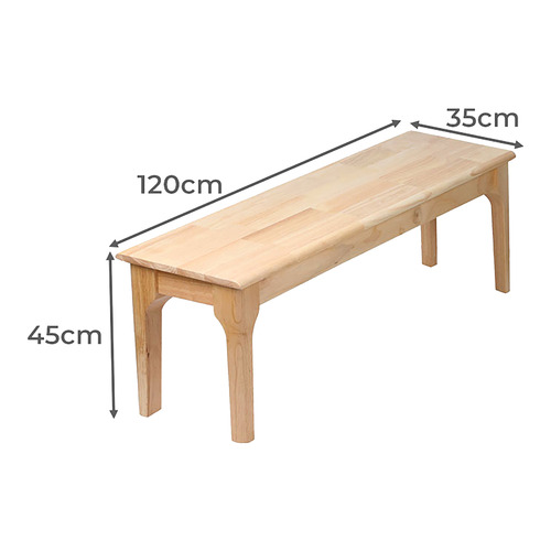 2 Seater Devi Dining Table & Bench Set Temple & ster