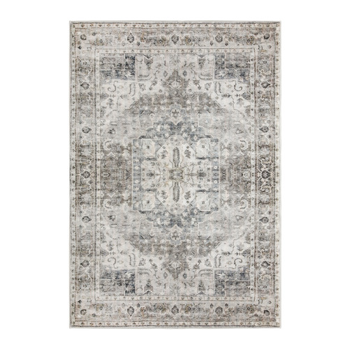 Grey Ostin Power-Loomed Rug