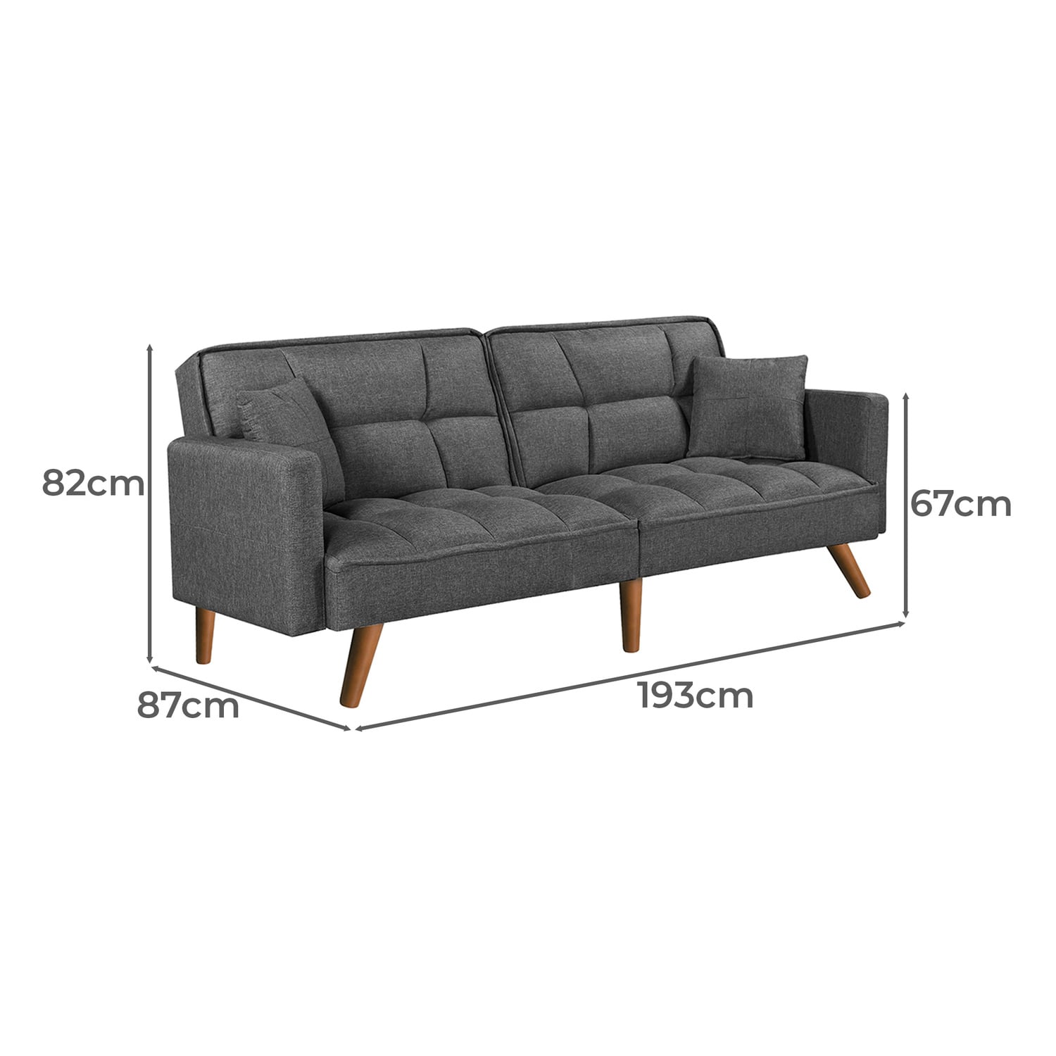 Idyll 3 Seater Sofa Bed