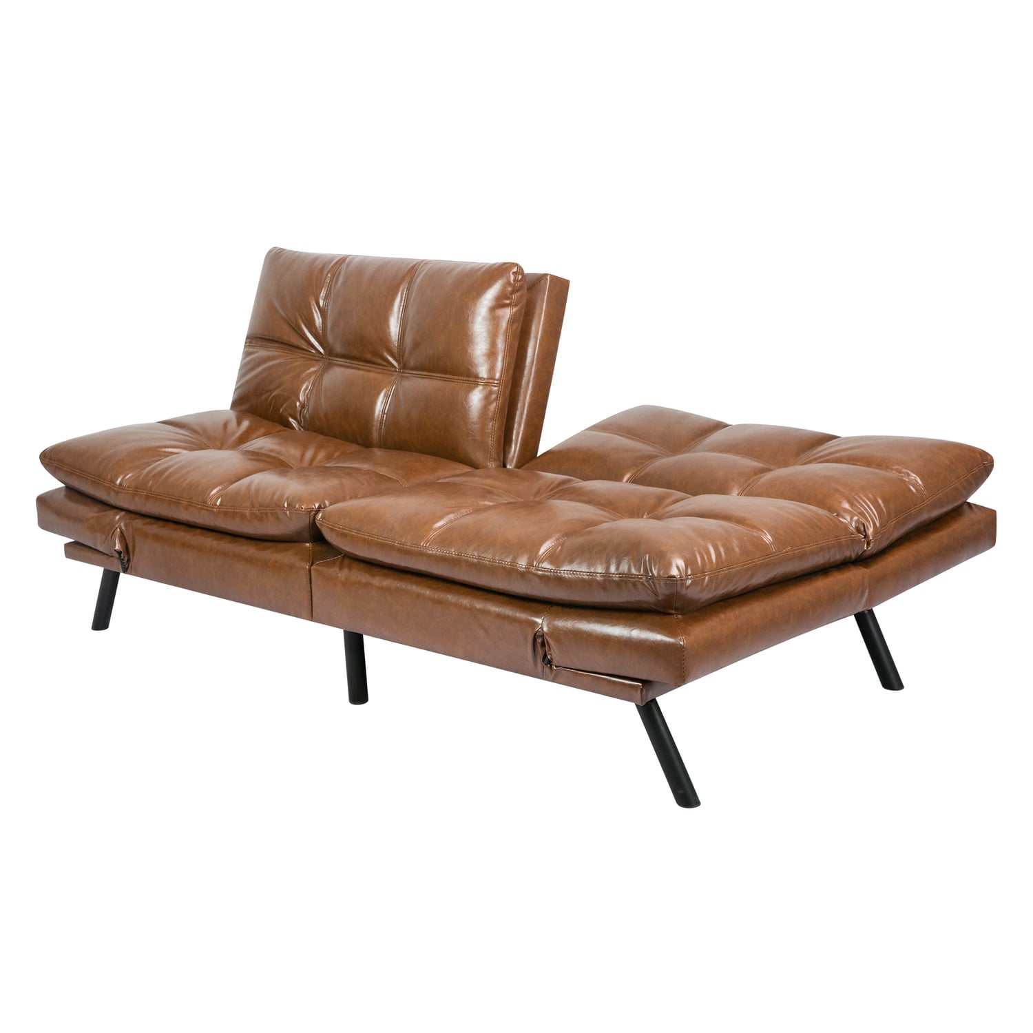 Olarp Faux Leather Sofa Bed