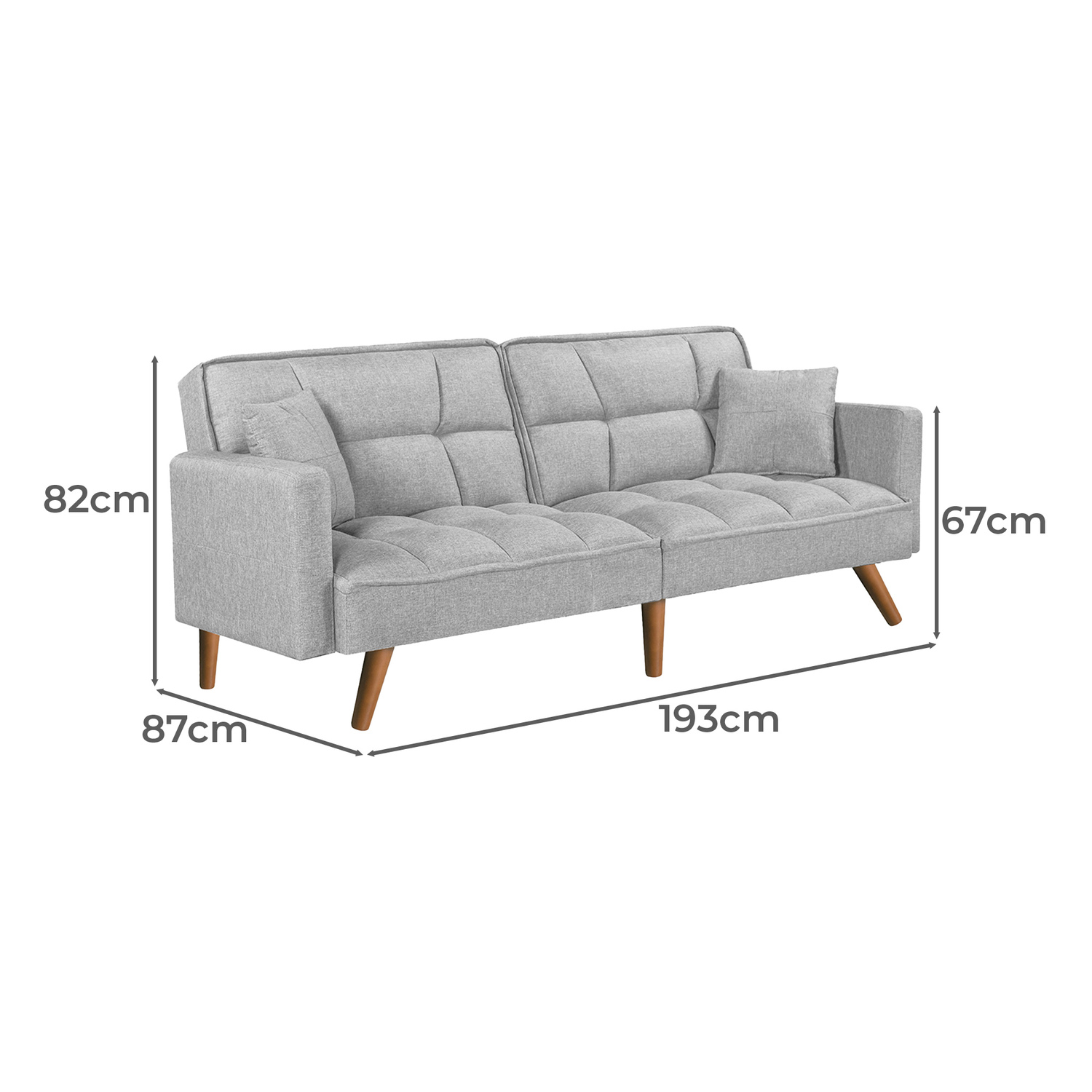Idyll 3 Seater Sofa Bed