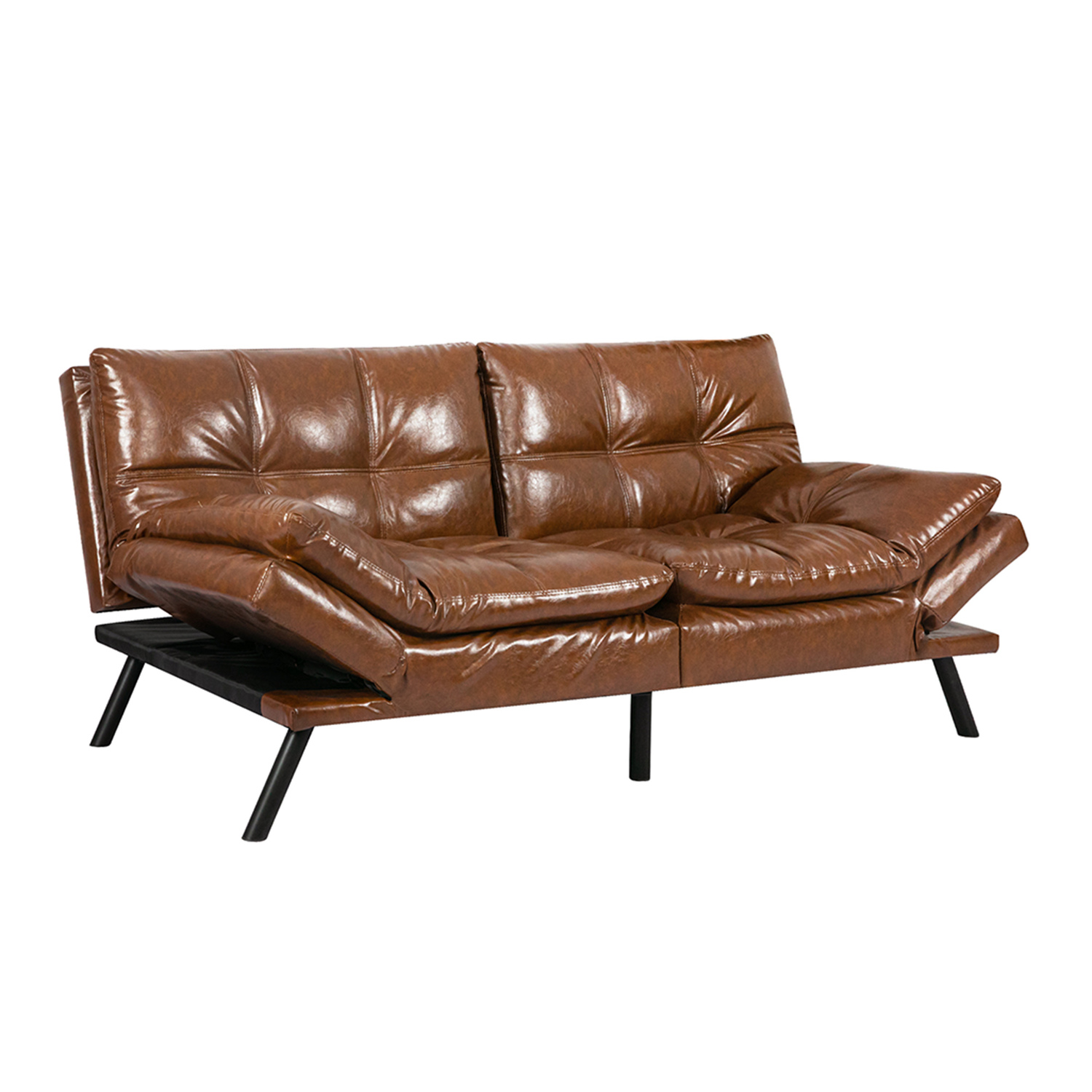 Olarp Faux Leather Sofa Bed