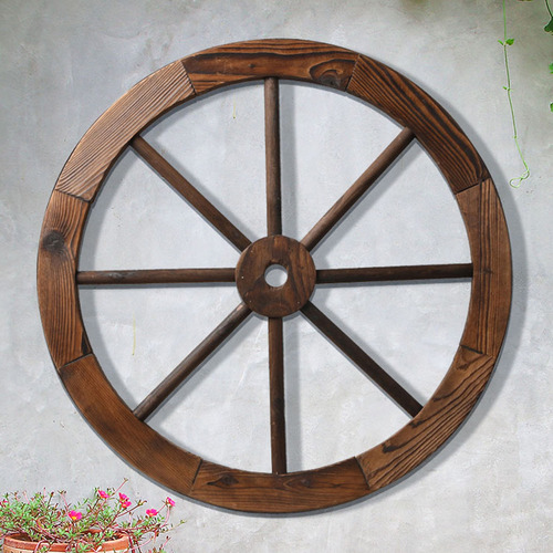 Crimson Wagon Wheel Wall Accent | Temple & Webster