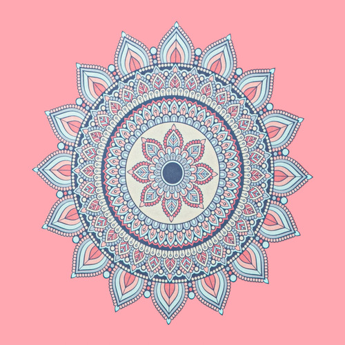 Floral Yoga Mat Temple & ster