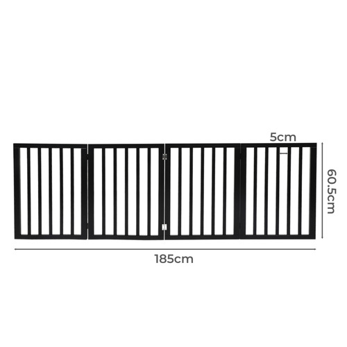 Oakleigh Home Rebel 4 Panel Pet Gate Temple & ster