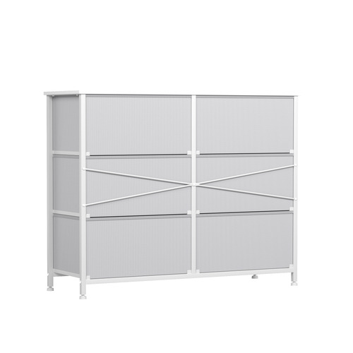 White Danai 6 Drawer Chest