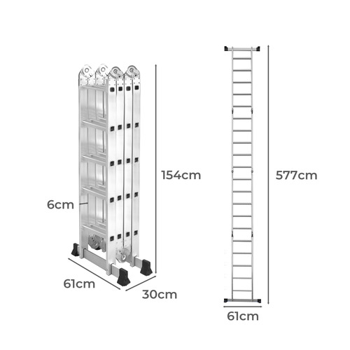 Nerva Aluminium Folding Ladder