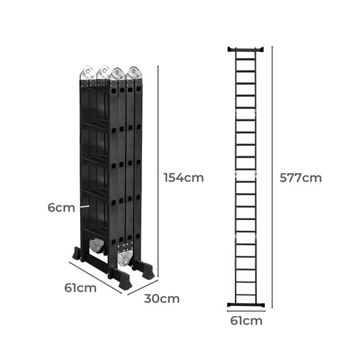 Nerva Aluminium Folding Ladder