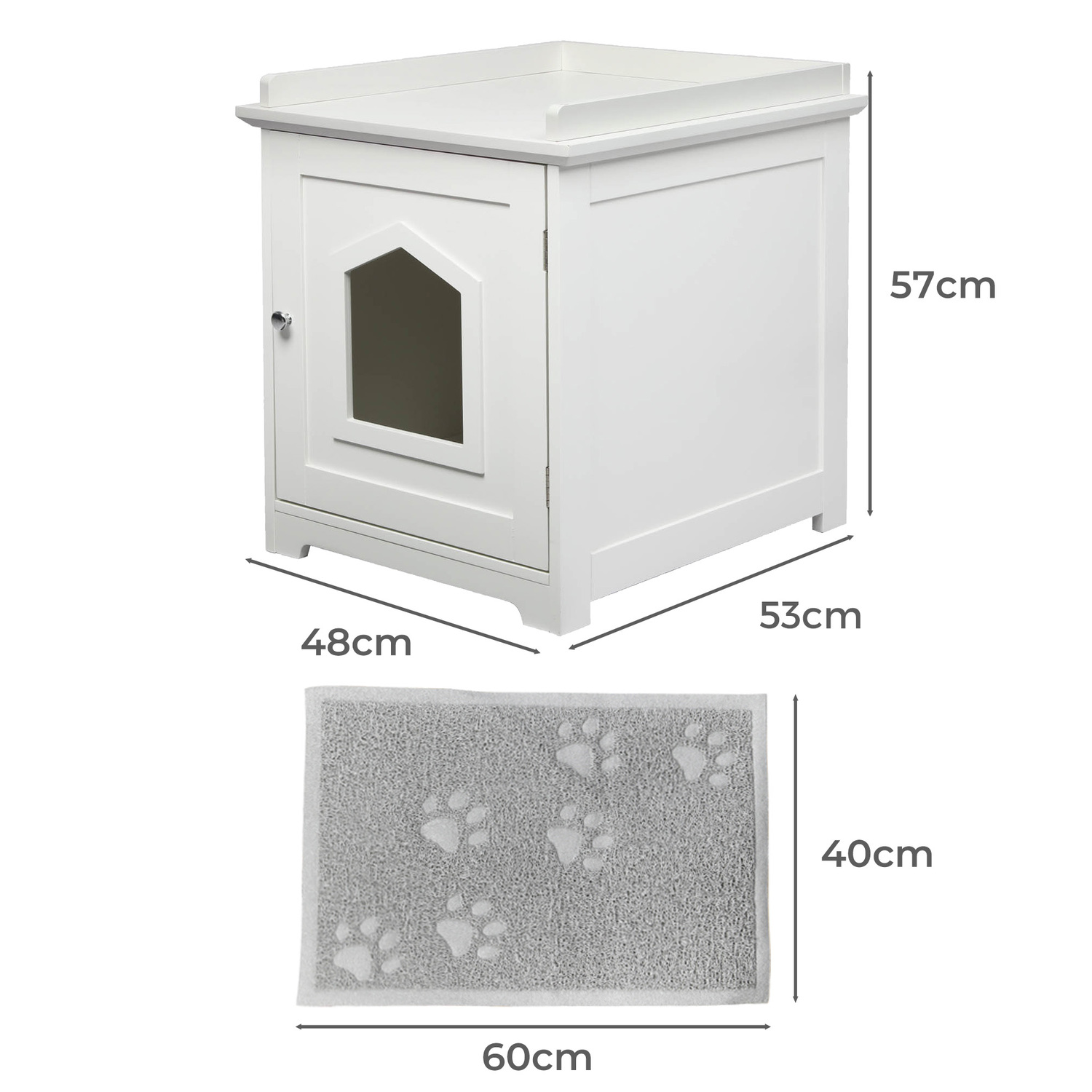 Olavi Wooden Litter Box Enclosure