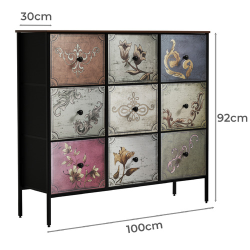 Brown Danai 9 Drawer Chest