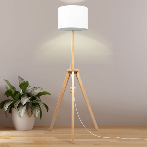 172cm Roxanne Linen Floor Lamp