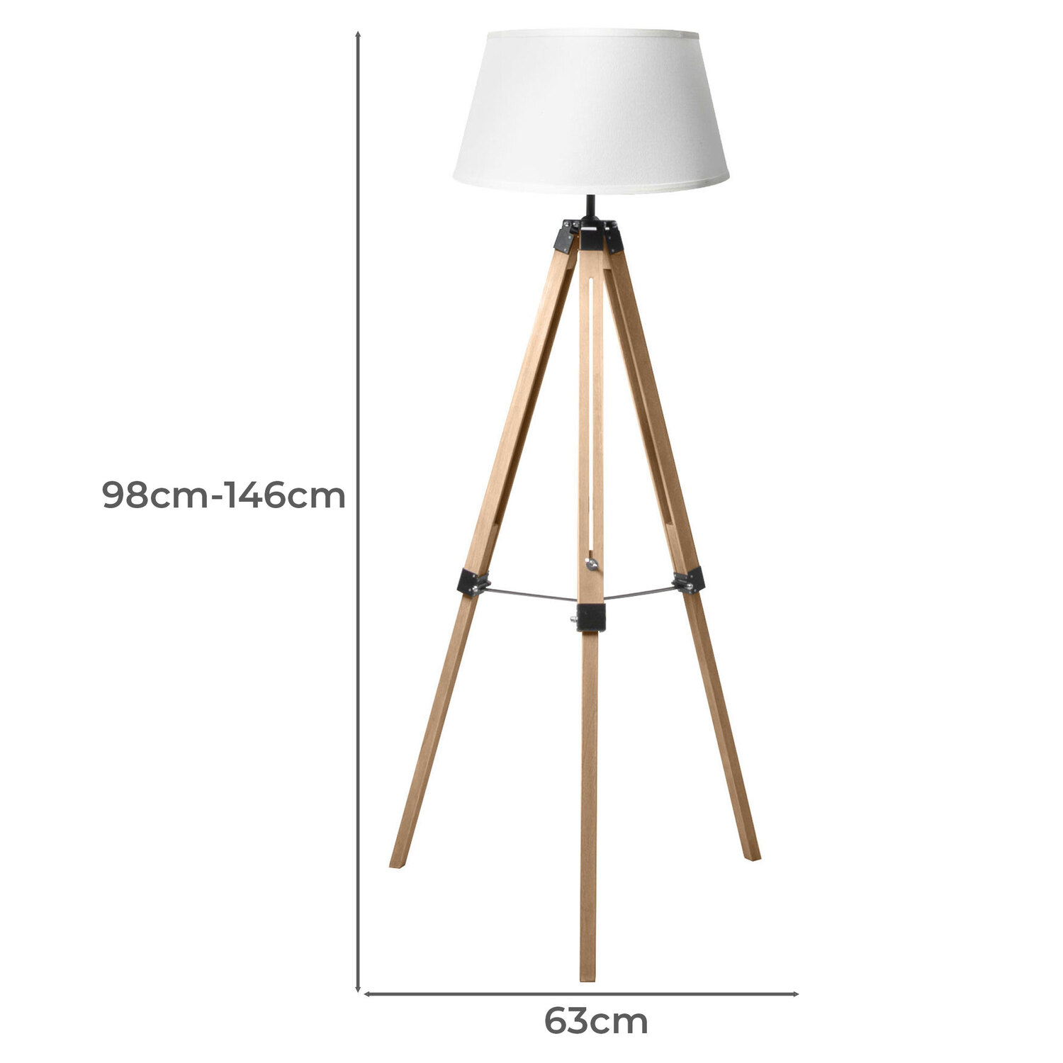Charlie Linen Floor Lamp