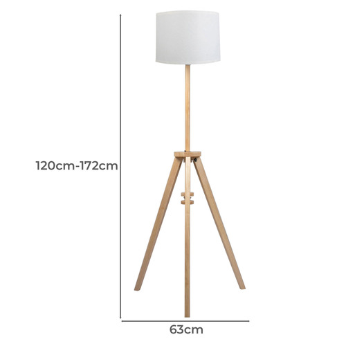Roxanne Linen Floor Lamp