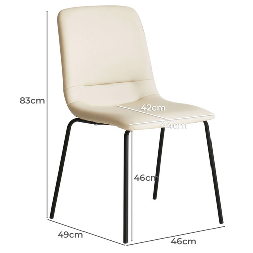 Mira PU Leather Dining Chairs