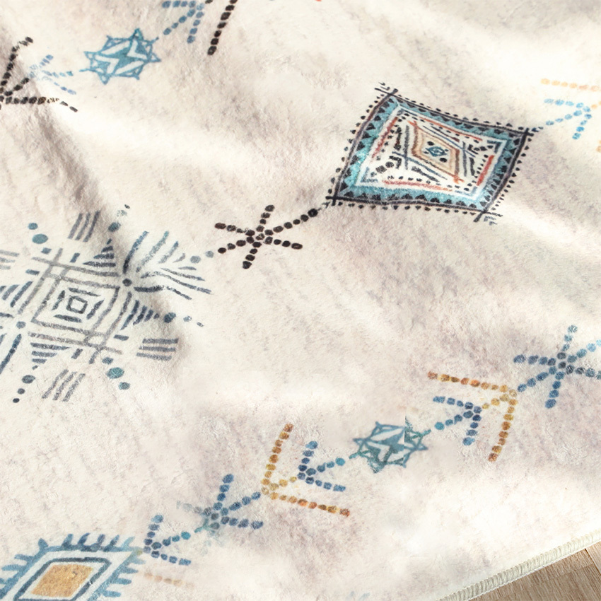 Cream Hurley Machine Washable Runner