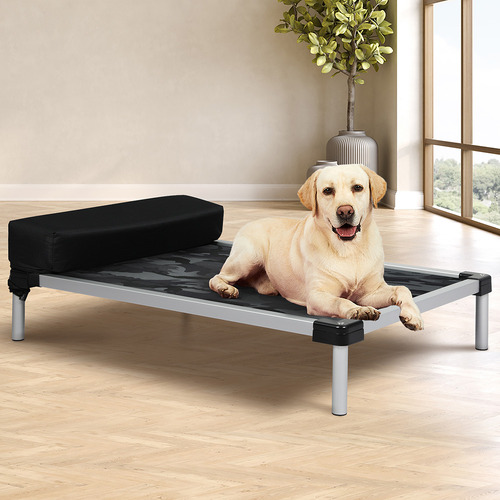 Camouflage Bingo Elevated Dog Bed