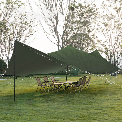 Green Dixon Rectangular Heavy-Duty Tarpaulin