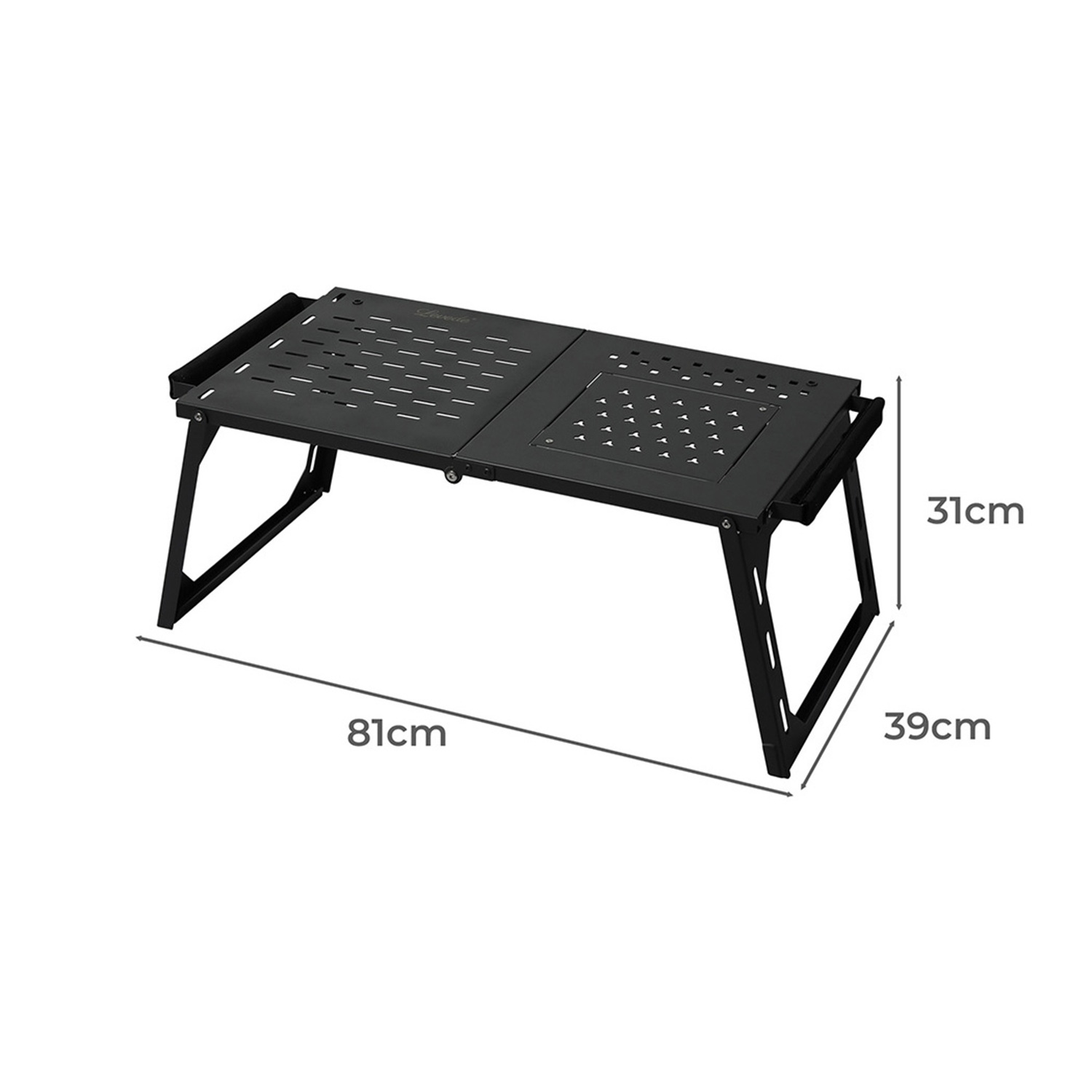 Hudson Carbon Steel Camping Table with Grill