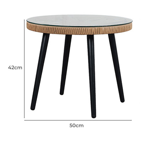 2 Seater Theo Outdoor Coffee Table & Armchair Set