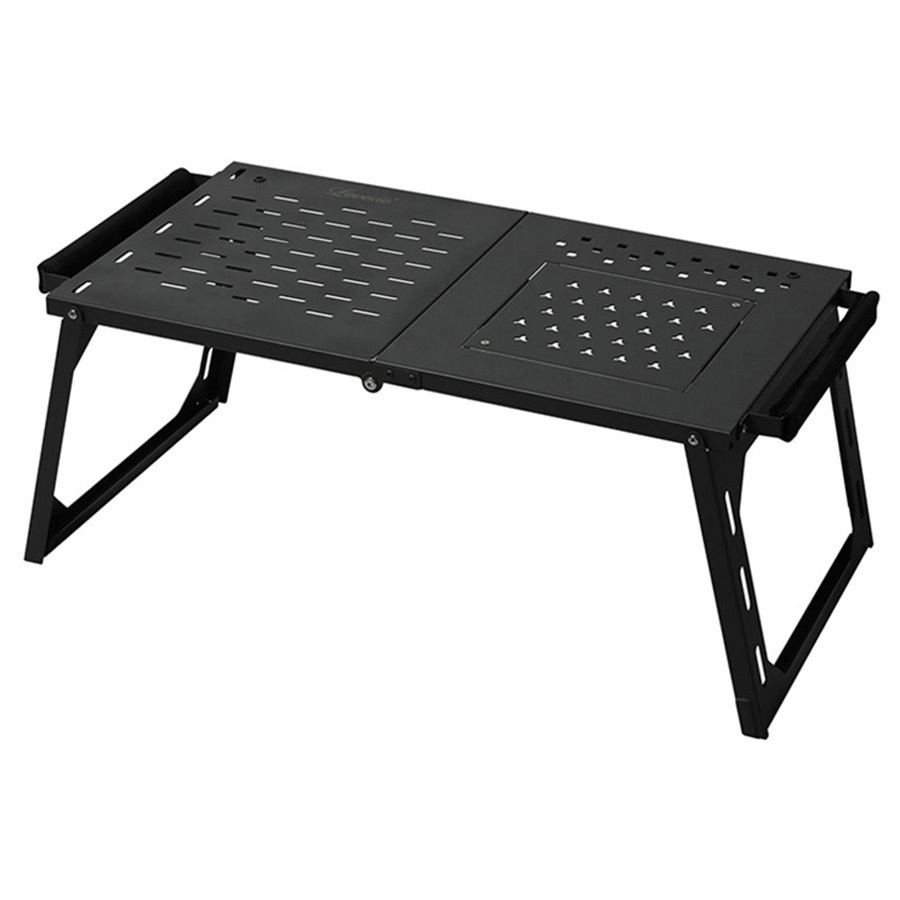 Hudson Carbon Steel Camping Table with Grill