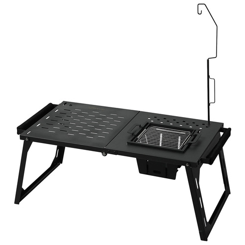 Hudson Carbon Steel Camping Table with Grill Temple & ster