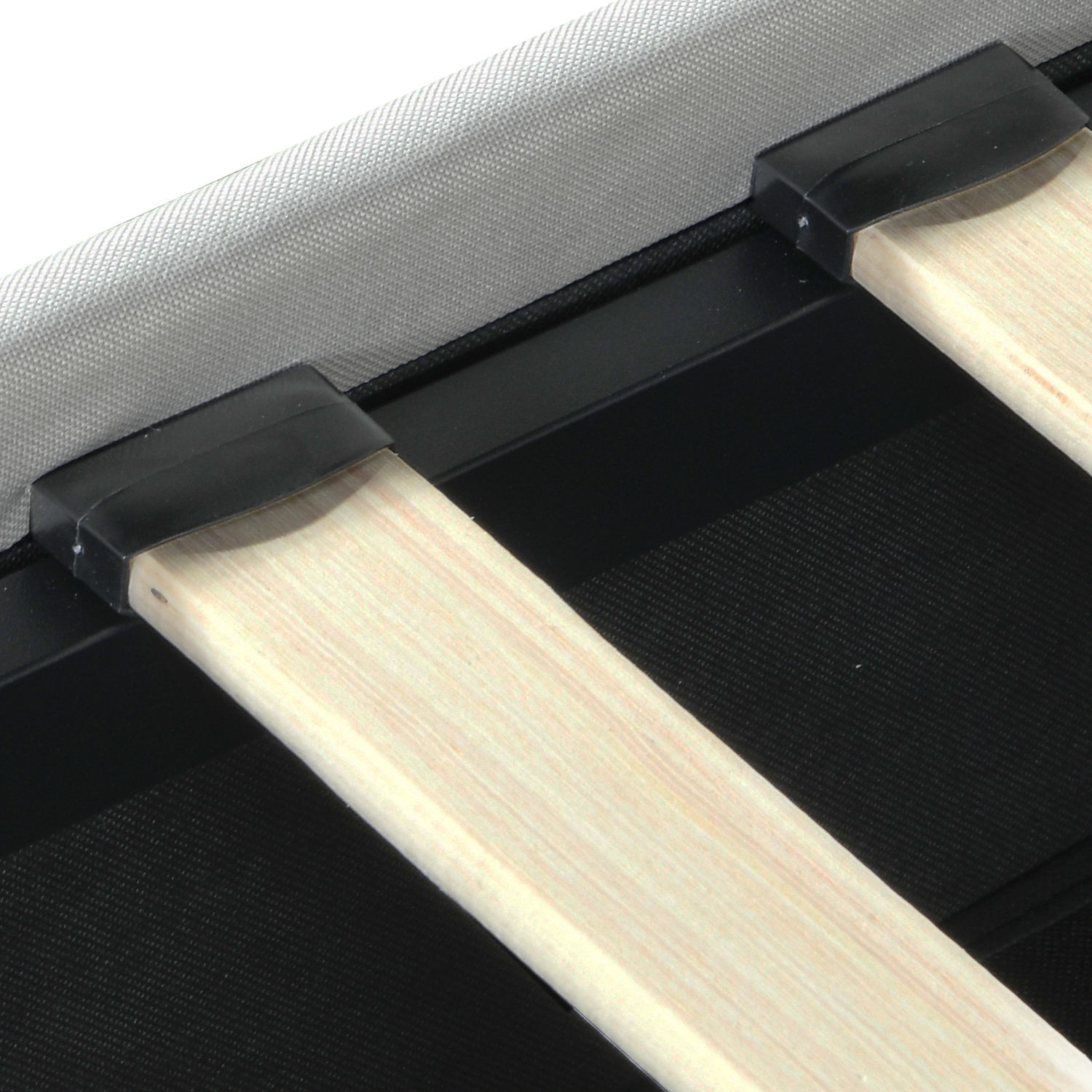 Antoine Faux Leather Queen Bed with LED & Drawers