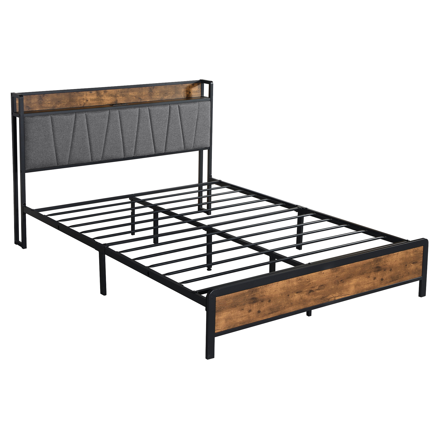 Clarisse Queen Bed with Charging Station