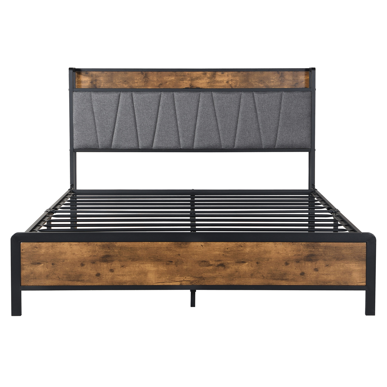 Clarisse Queen Bed with Charging Station
