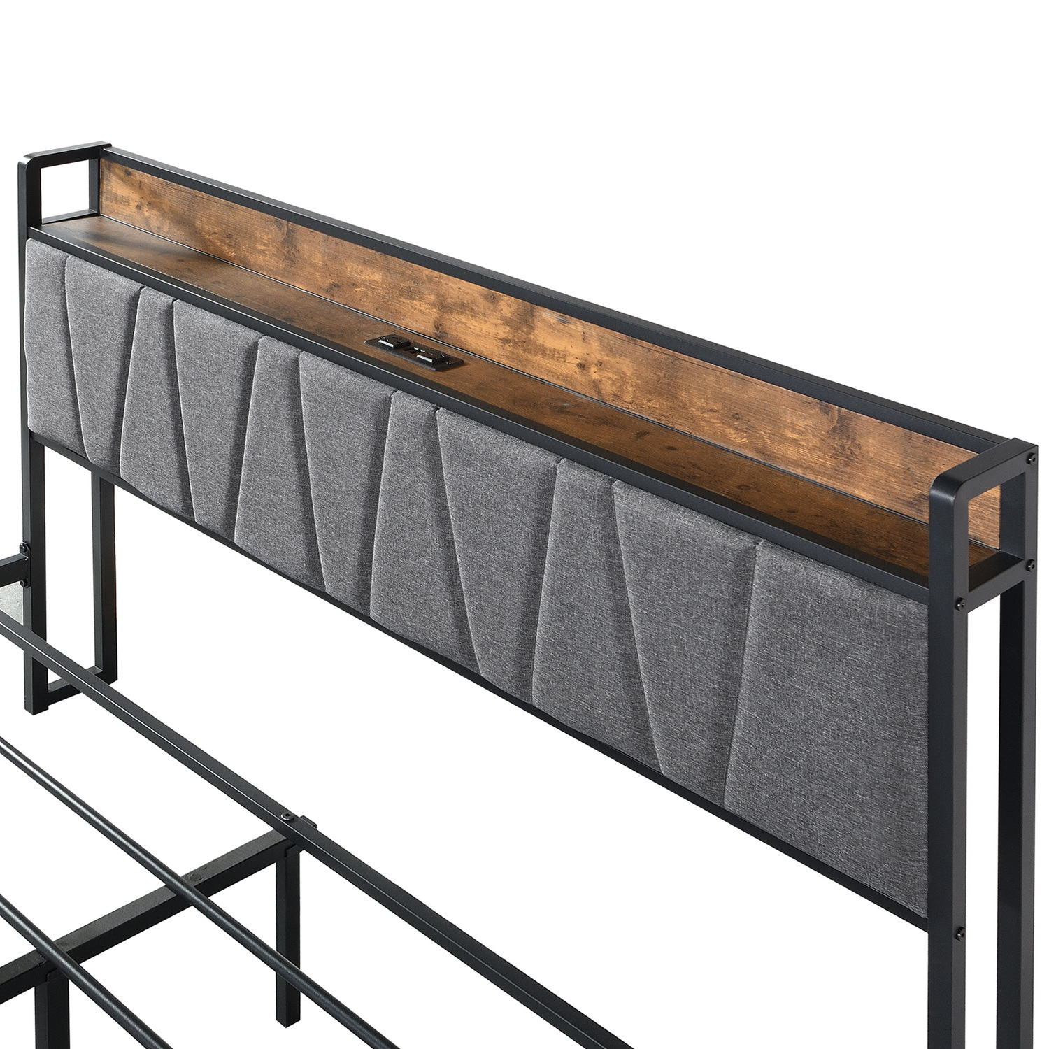 Clarisse Queen Bed with Charging Station