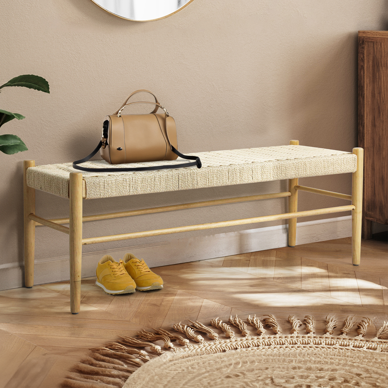 Ember Rubberwood Bench
