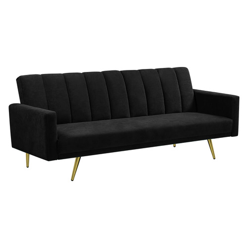 Oakleigh Home Aspen 3 Seater Velvet Sofa Bed | Temple & Webster