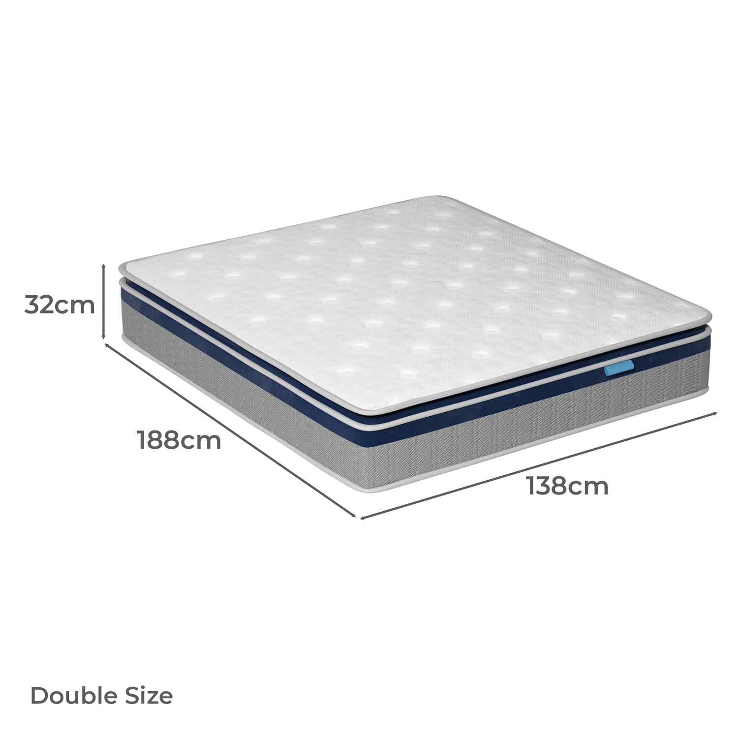 32cm Ruslan 7 Zone Pocket Spring Mattress