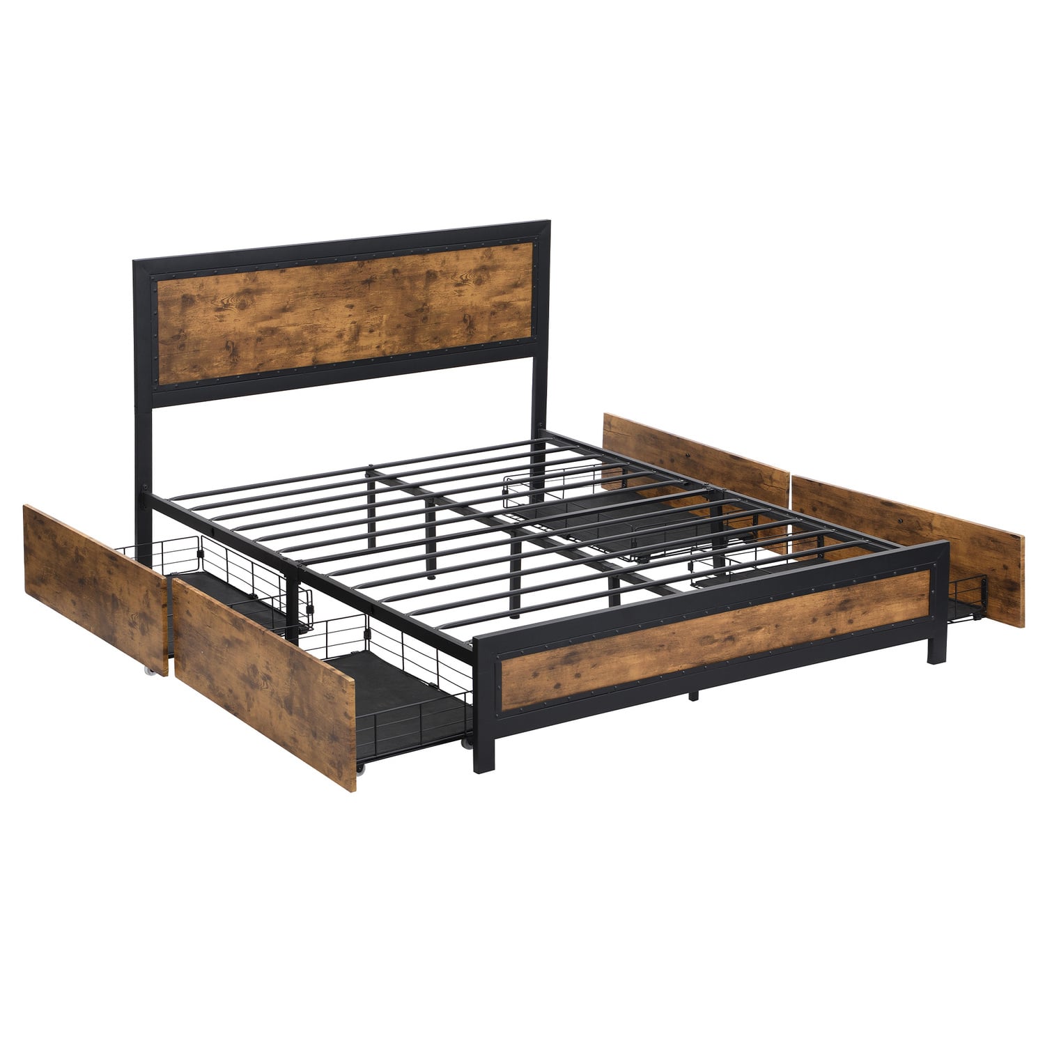 Higgins Bed Frame with Storage Drawers