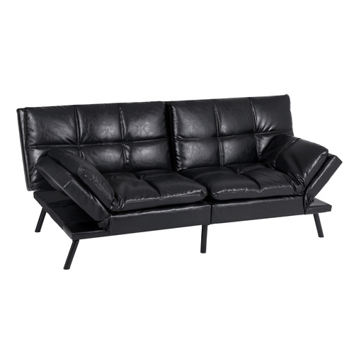 Pu leather sofa bed hotsell