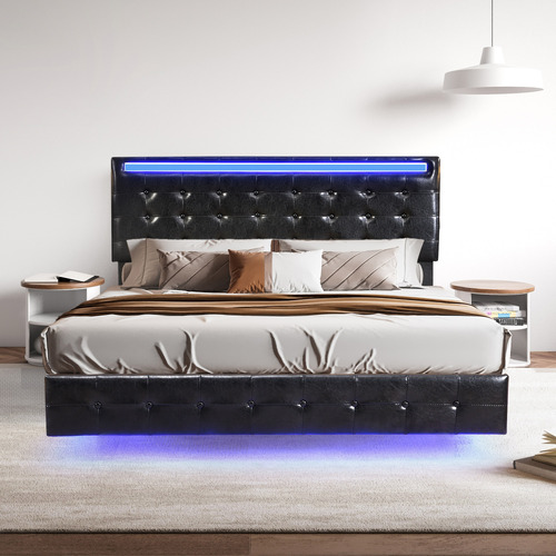 Bennett Floating Bed Frame with LED