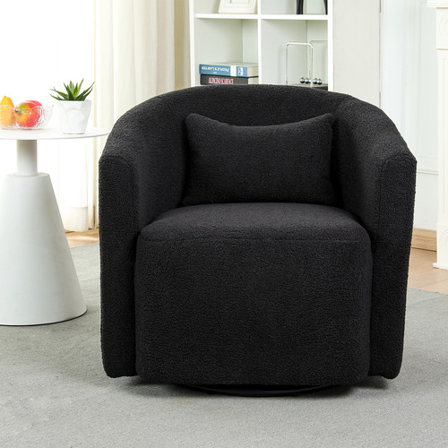 Edgar Upholstered Swivel Armchair