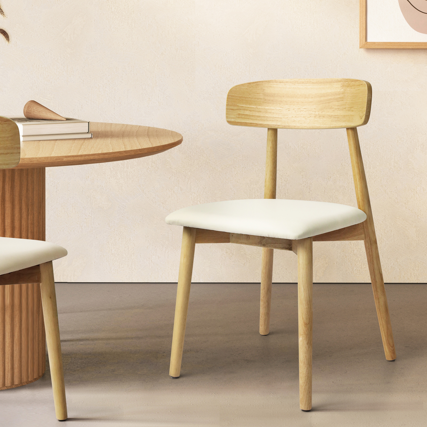 Sujin Rubberwood Dining Chairs