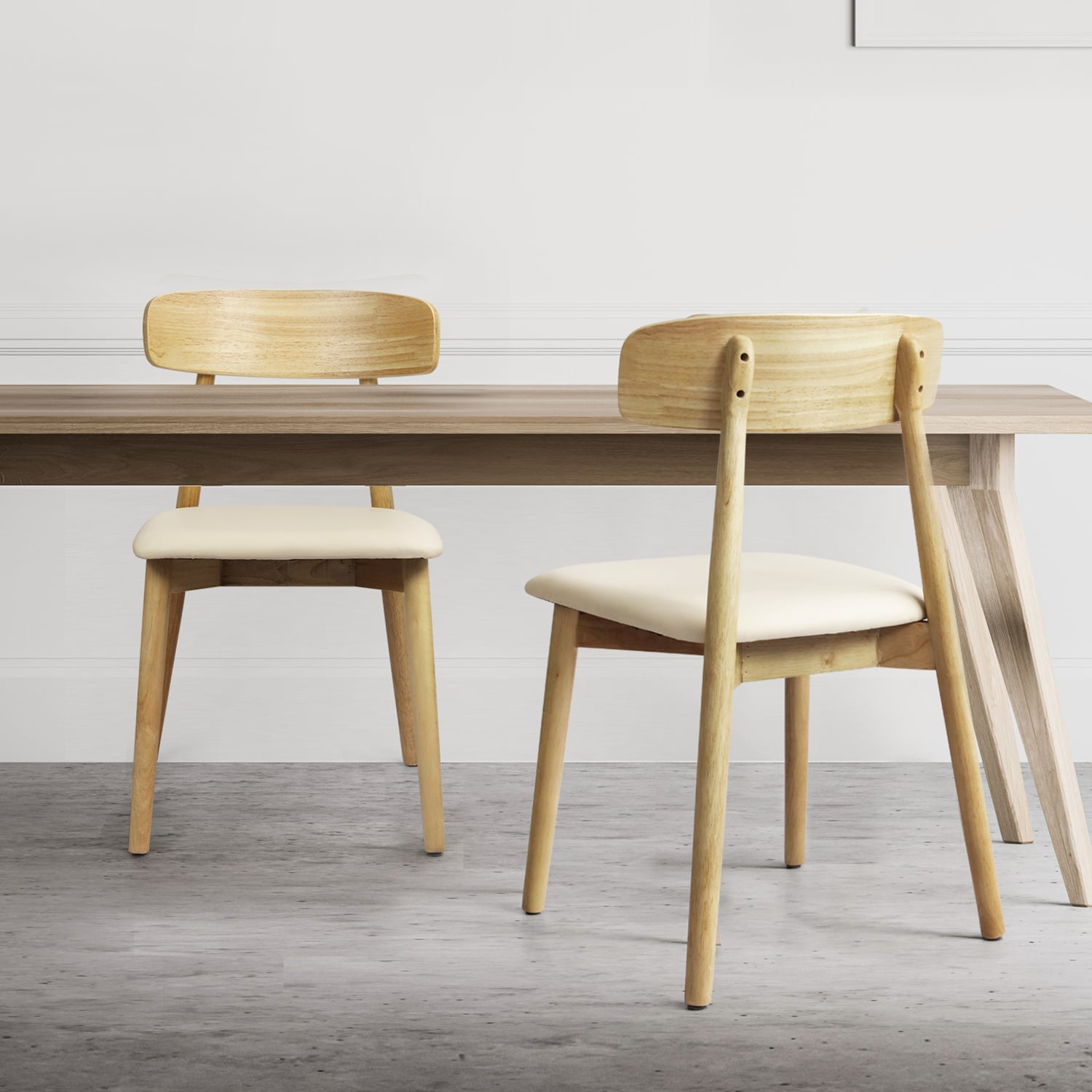 Sujin Rubberwood Dining Chairs