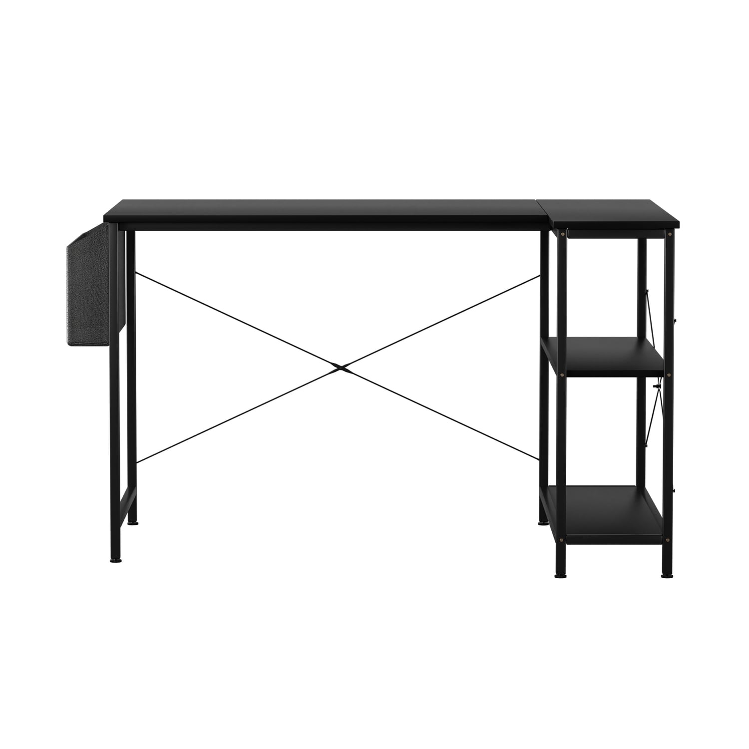 Pietro L-Shaped Desk with Shelves