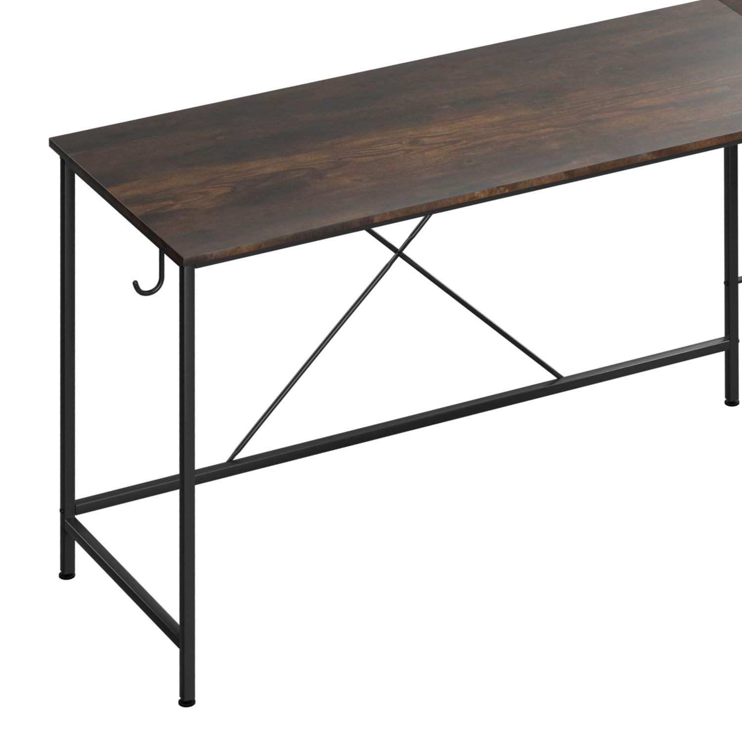 Pietro L-Shaped Desk with Storage Bag