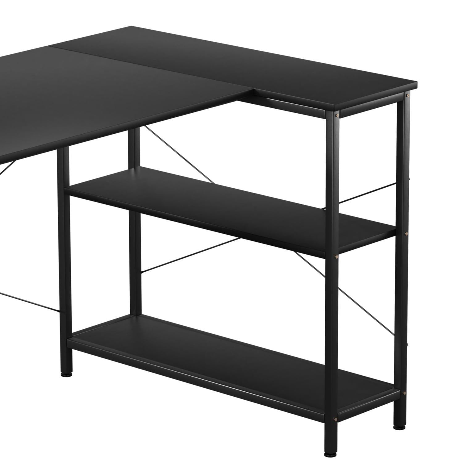 Pietro L-Shaped Desk with Shelves