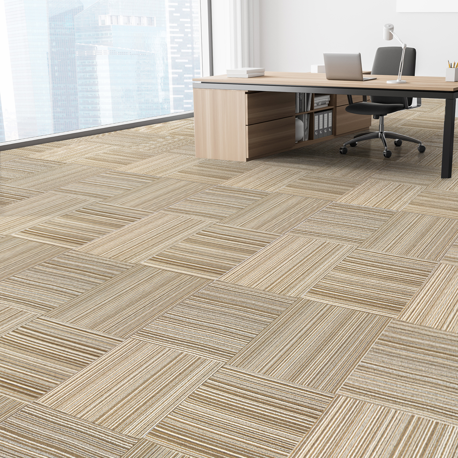 Anzel 500 x 500mm Polypropylene Carpet Tile
