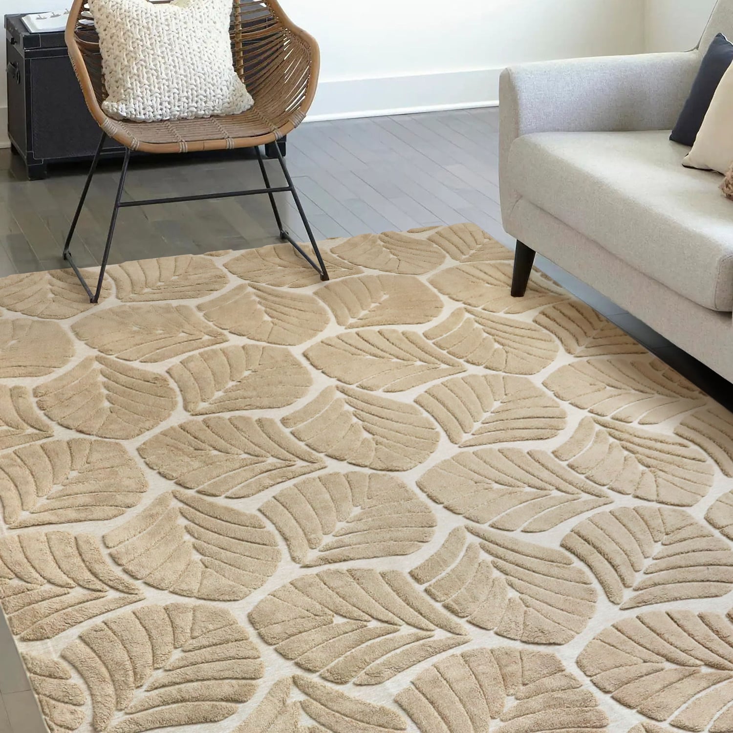 Vigdis Cotton-Blend Machine Washable Rug