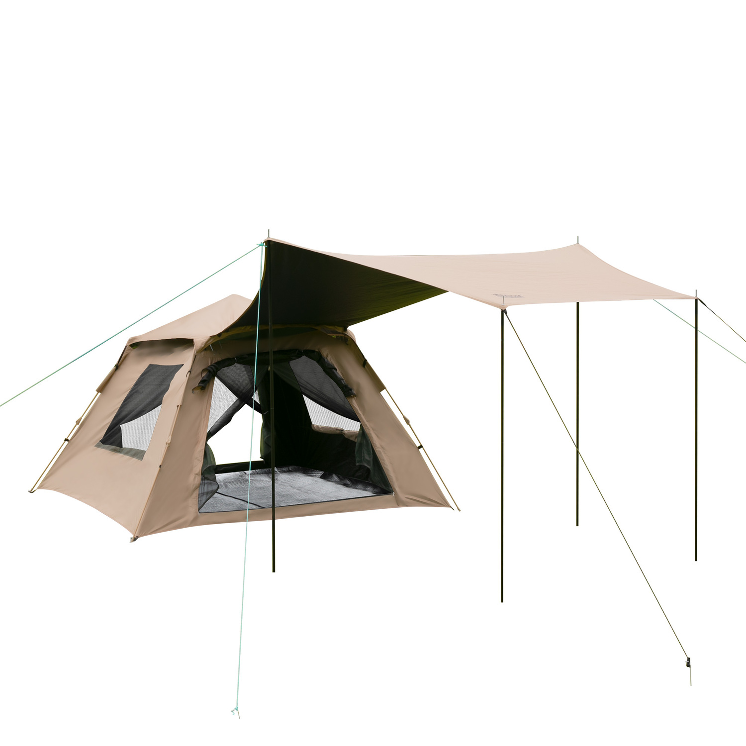 152cm Morgan 5 Person Pop Up Beach Tent Shelter